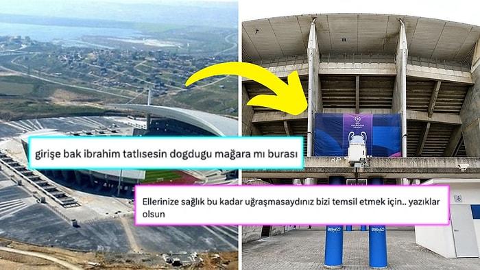 Şampiyonlar Ligi Finaline Ev Sahipliği Yapacak Atatürk Olimpiyat Stadı'nın Dış Cephe Görüntüsüne Tepki Yağdı