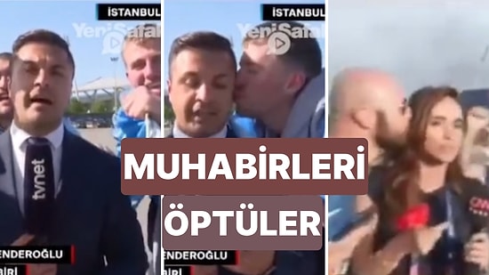 İstanbul'da Gerçekleşen Şampiyonlar Ligi Final Maçı Öncesi Taraftarlar Yayın Yapan Spikerleri Öptü