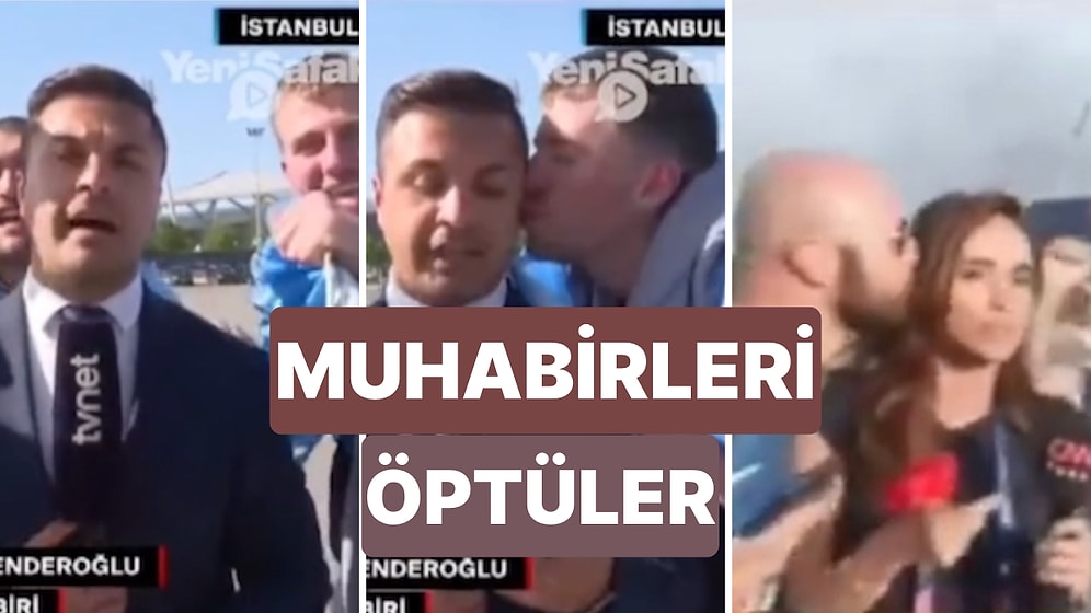 İstanbul'da Gerçekleşen Şampiyonlar Ligi Final Maçı Öncesi Taraftarlar Yayın Yapan Spikerleri Öptü