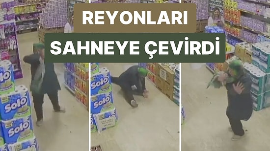 Alışveriş Yapmak İçin Girdiği Markette Sevdiği Şarkıyı Duyunca Dans Etmeye Başlayan Kadın