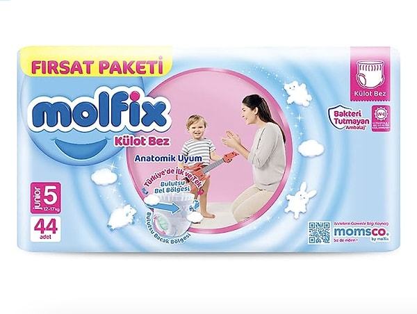 Molfix Külot Bez 5 Beden Junior Fırsat Paketi 44 Adet