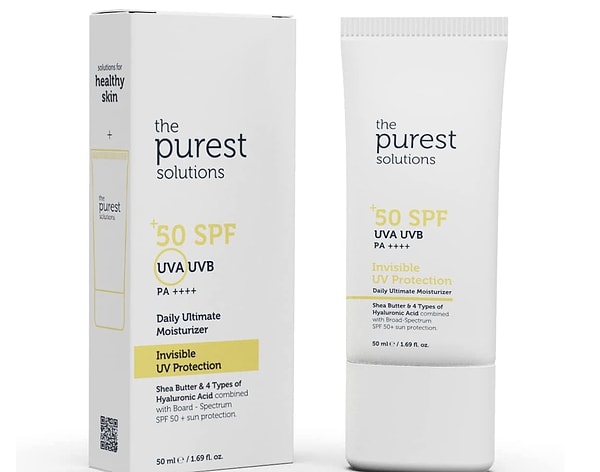 The Purest Solutions Yüksek Koruma ve Nemlendirici Etkili Güneş Koruyucu Krem SPF 50