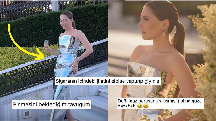 Eda Ece Elle Style Awards Gecesinde Giydiği Elbiseyle Sosyal Medya Kullanıcılarının Diline Fena Düştü!