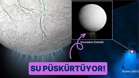 Satürn’ün Uydusunun Uzaya 10 Bin Kilometre Öteden Su Püskürttüğü Görüntüler Büyük İlgi Uyandırdı