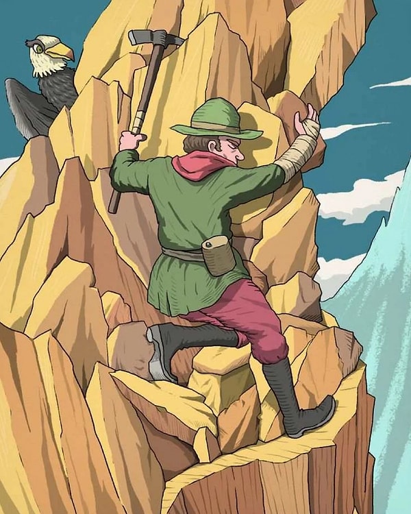 Доставайте секундомер и засекайте время. Ищем лицо в горном пейзаже. Нет, лицо человека не считается