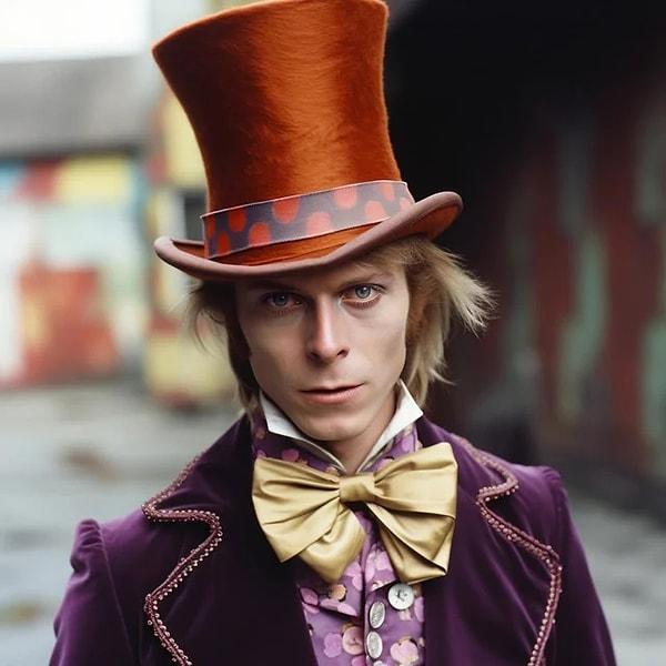 9. Ünlü "Willy Wonka" karakterini David Bowie canlandırsaydı: