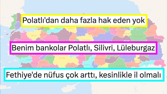Türkiye’deki İl Sayısının 100'e Çıkarılacak Olmasının Ardından 'Hangi İlçeler İl Olmalı?' Tartışması Başladı!