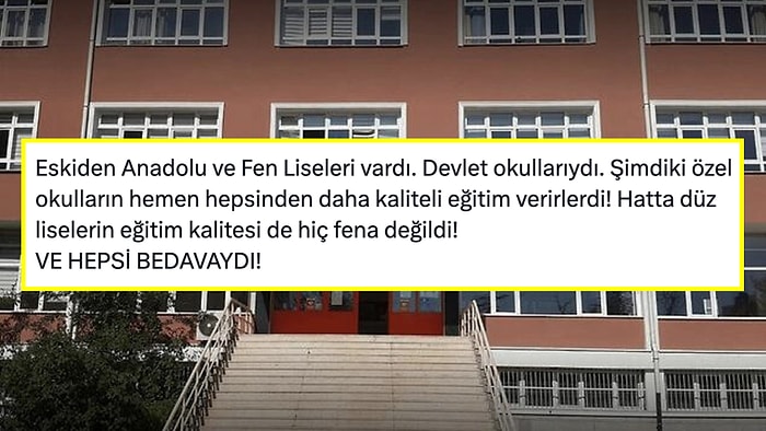 Eğitimin Değersizleştirilerek Önemini Kaybettiği Söylenen Yorumlarla Anadolu Lisesi Tartışması Gündem Oldu