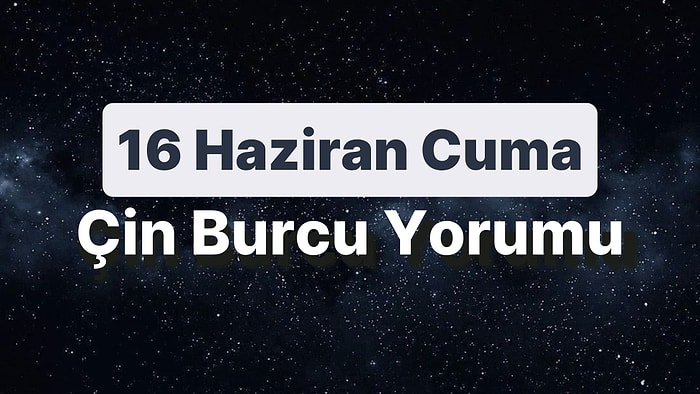 16 Haziran Cuma Çin Burcuna Göre Günün Nasıl Geçecek?