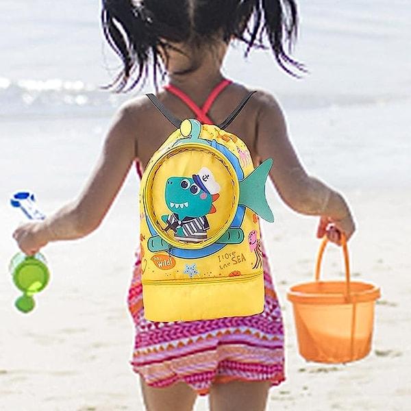 6. Çocuklar için çok kullanışlı ve eğlenceli bir plaj çantası.