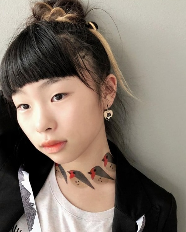 Встречайте, талантливая девочка, которой удалось стать татуировщицей в 11 лет, — Ноко из Японии!