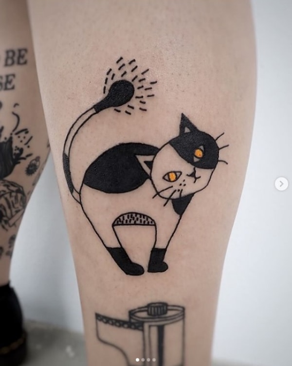 Но иногда Ноко рисует и милые рисунки из мультфильмов