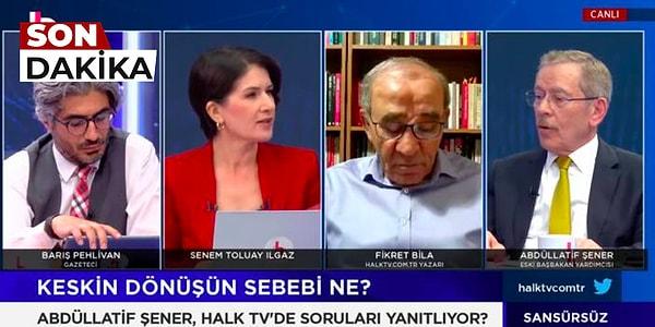 Halk TV'de konuşan Eski Başbakan Yardımcısı ve eski CHP milletvekili Abdüllatif Şener, canlı yayında CHP'den istifa ettiğini açıklamıştı.