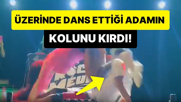 Seyircilerden Birini Sahneye Alan Kadın, Üzerinde Dans Şovu Yaptığı Adamın Kolunu Kırdı