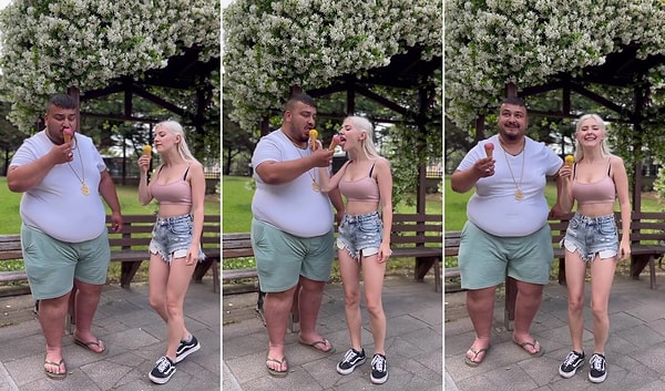 Eva Elfie, Türkiye ziyareti sırasında da 'Göbek Reis' olarak fenomen olan Yasin Cengiz ile video çekti. Birbirlerine dondurma yediren ikilinin o anları ise sosyal medyada viral oldu.