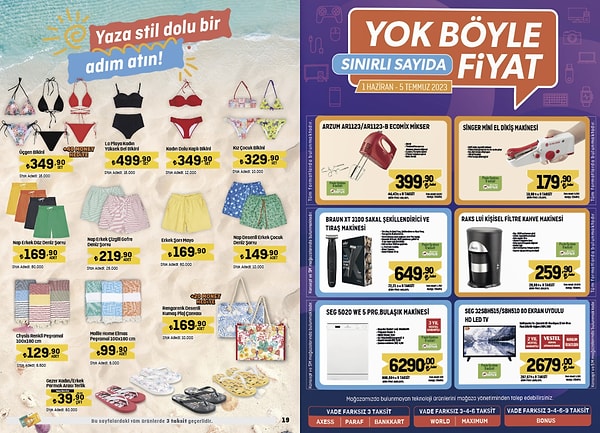 Sınırlı Sayıda Yok Böyle Fiyat Ürünleri;