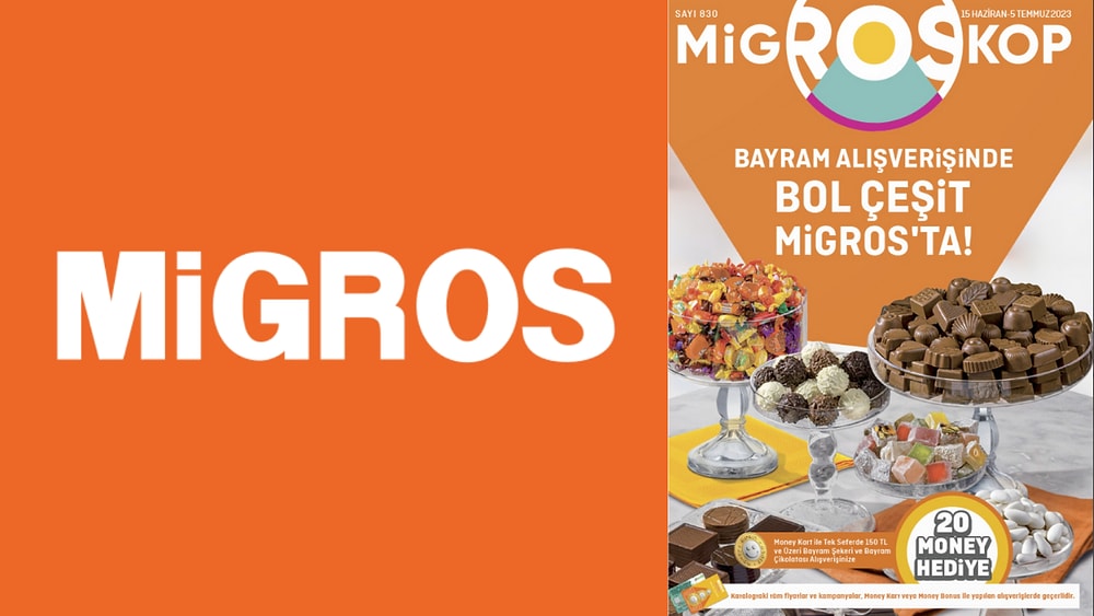 Bayram Fırsatları Migros'ta! 15 Haziran - 5 Temmuz 2023 Migroskop Kataloğu