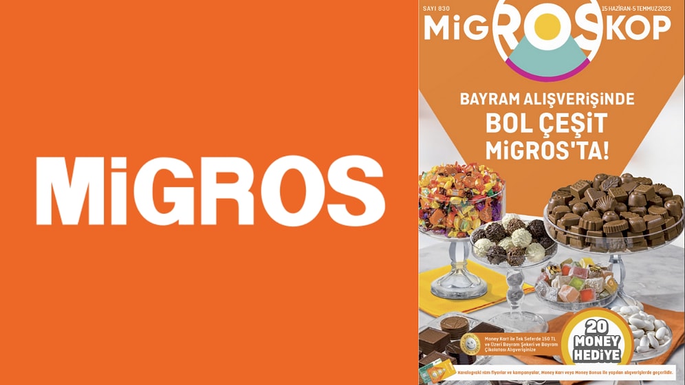 Bayram Fırsatları Migros'ta! 15 Haziran - 5 Temmuz 2023 Migroskop Kataloğu