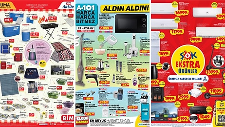 İndirim Günleri Başlıyor! 17 - 23 Haziran Haftasında A101, BİM ve ŞOK Aktüel Ürünler Listesinde Ne Var?