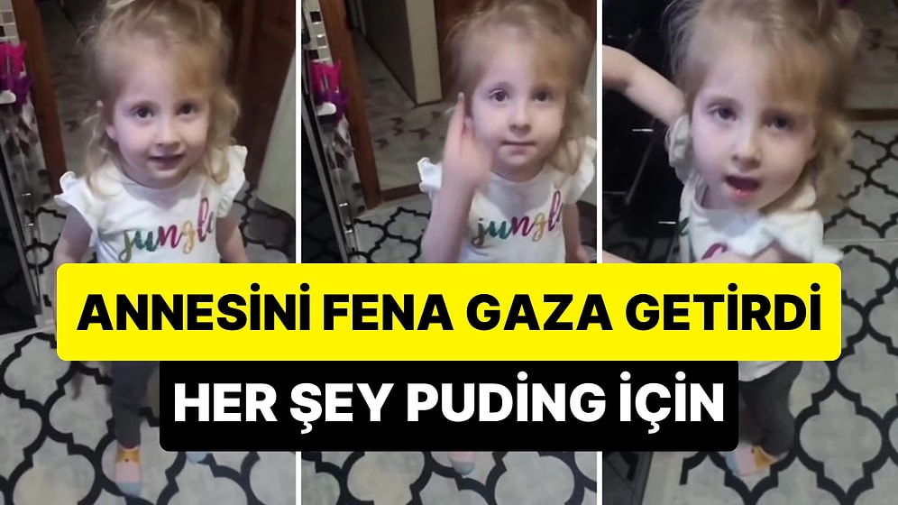 Askerlerini Savaşa Hazırlayan Komutan Edasıyla Annesini Gazlayarak Puding Yaptırmaya Çalışan Ufaklık