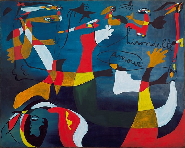 Başlangıçta Katalonya manzaralarını ve günlük objeleri resimleyen Miro, daha sonra çalışmalarına sembolizmi ekledi.
