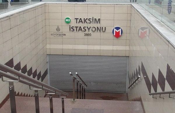 25 Haziran Pazar günü Taksim Meydanı'na gidecek yolcular, metro hattını kullanamadı.