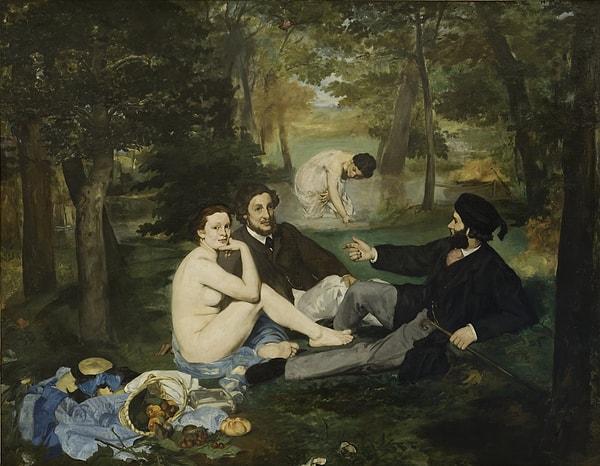 Ressam, 1863-1865 yıllarında "Kırda Öğle Yemeği" ve "Olympia" isimli eserlerini sundu ve bu eserler büyük eleştirilere maruz kaldı.