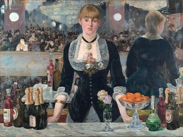 Manet'in son büyük eseri olan "Folies-Bergere'de Bir Bar", 1882'de tamamlandı.