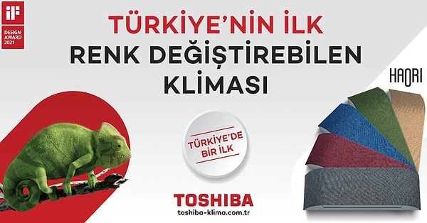 Toshiba Haori ile en şık klima evinizde olsun!