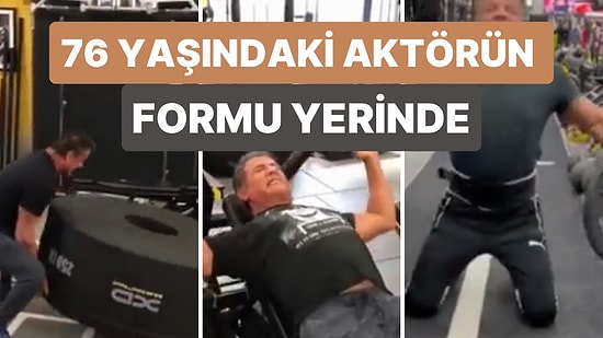 Sinemanın Efsanesi 76 Yaşındaki Sylvester Stallone Antrenman Görüntülerini Paylaştı