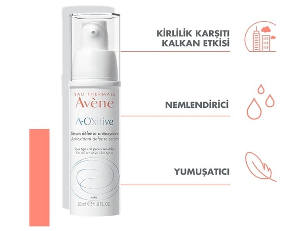 9. Avene A-Oxitive Olgun Ciltler İçin Yaşlanma Karşıtı Bakım Serumu