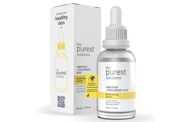 9. The Purest Solutions, Leke Karşıtı ve Leke Görünümü Azaltıcı Arbutin Cilt Bakım Serumu (Arbutin%2 + Hyaluronic Acid)