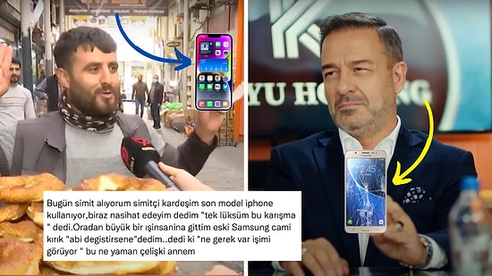 Son Model iPhone Kullanan Simitçiyle Camı Kırık Samsung Kullanan İş İnsanını Karşılaştırdı Tepki Çekti!