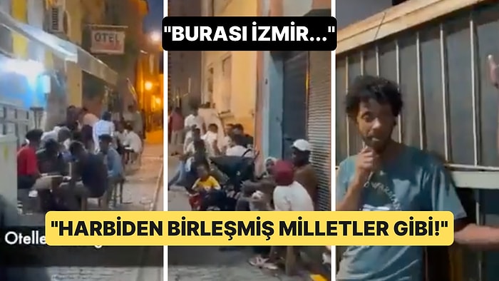 Göçmenlerle Dolu İzmir Sokaklarını Hayretler İçerisinde Gezen Vatandaşlar Gündem Oldu