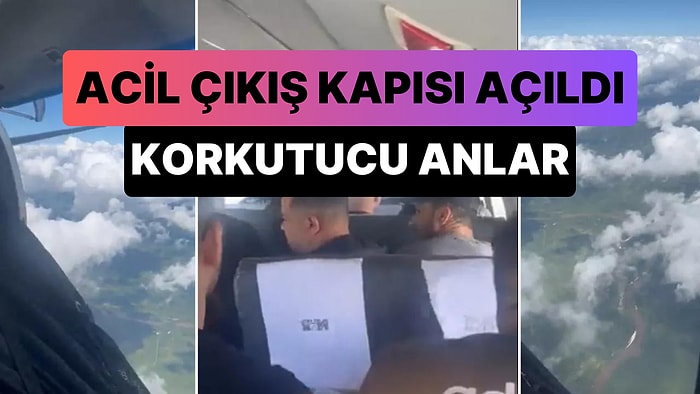 Uçuş Sırasında Acil Çıkış Kapısı Açılan Uçağın Korkutan Anları