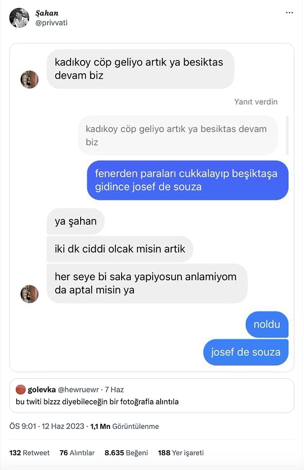 1. Harika şaka 😂