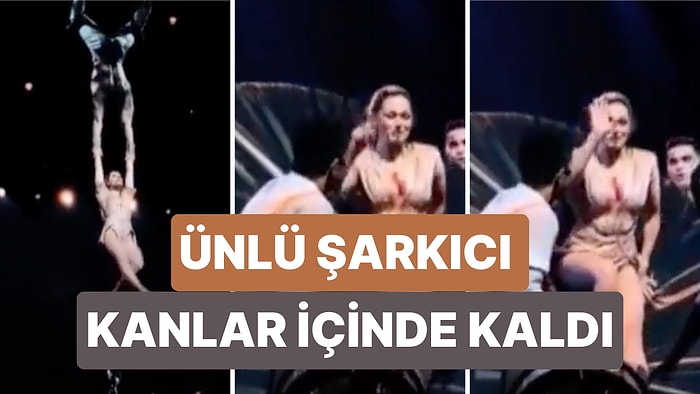 Helene Fischer Sahnede Kaza Geçirdi! Yüzünü Trapezdeki Mekanizmaya Vurunca Kanlar İçinde Kaldı