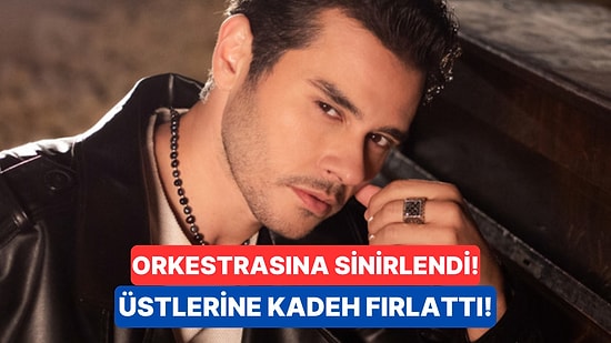 Ses Sistemine Sinirlenen Şarkıcı Cem Belevi'nin Orkestra Ekibine Kadeh Fırlattığı İddia Edildi!