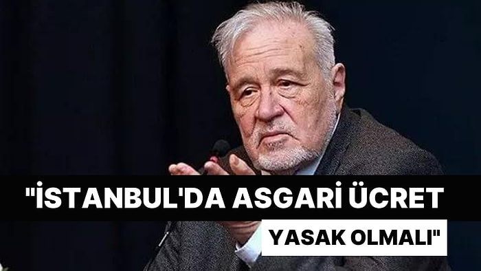 İlber Ortaylı, İstanbul'da Asgari Ücretin Yasaklanmasını İstedi