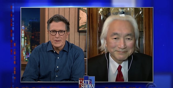 Stephen Colbert'in sunduğu The Late Show isimli programın bir bölümüne katılan Michio Kaku, yakında uzaylılarla ilk teması gerçekleştirebileceğimizi öne sürdü.
