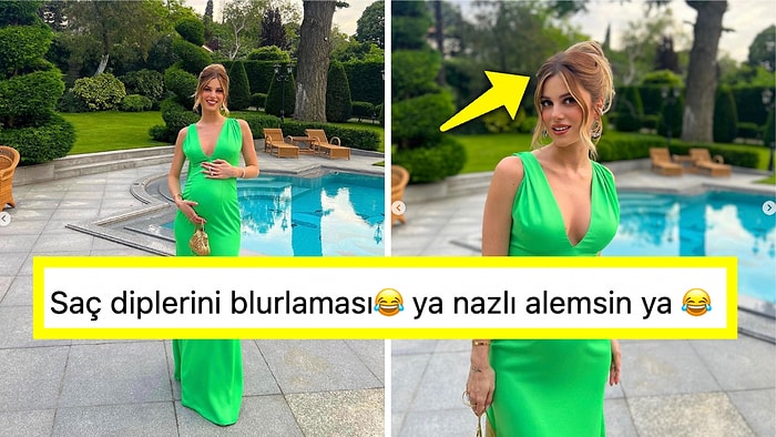 Nazlı Sabancı'nın Instagram'da Paylaştığı Fotoğrafta Dip Boyası Gelmiş Saçlarını Blurlaması Tartışma Yarattı