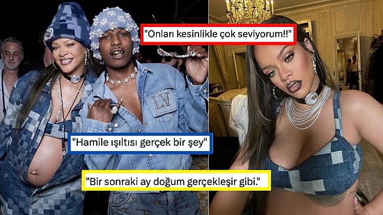 İkinci Bebeklerini Bekleyen Rihanna ve A$AP Rocky Çifti, Defile Kombinleriyle Herkesi Gölgede Bıraktı!
