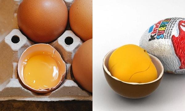 5. "Sürpriz yumurtalarda oyuncaklı kısımın sarı olmasının nedeni yumurtanın sarısına referansmış. 10 yaşındaki yeğenim öğretti."