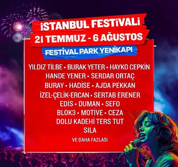 İstanbul Festivali 2023 Sanatçıları Kimler?
