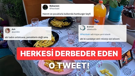 Ailesiyle Birlikte Balkonda Huzurlu Bir Şekilde Hamburger Keyfi Yapan Kullanıcı Sosyal Medyada Gündem Oldu