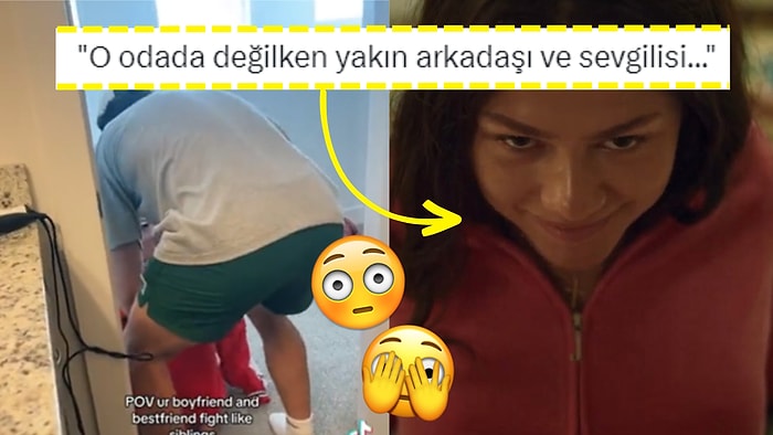 Erkek Arkadaşı ve En Yakın Arkadaşı Yerinde Durmadan Sürekli Boğuşan Kadının Videosu Gündem Oldu!