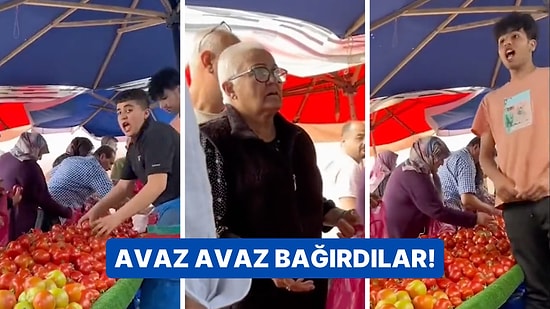 Pazarcı Çocuklar Birdenbire Bağırmaya Başlayınca Vatandaşlar Neye Uğradığını Şaşırdı