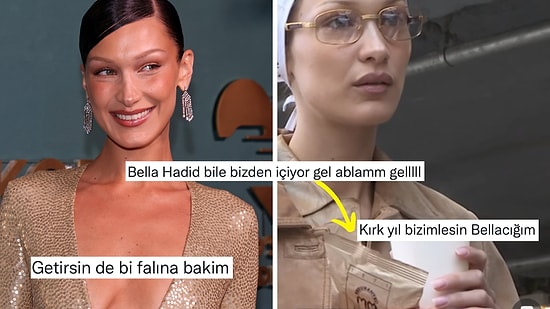 Asın Bayrakları! Bella Hadid'in Kurukahveci Mehmet Efendi Müptelası Olduğunu Gören Kullanıcılar Çıldırdı!