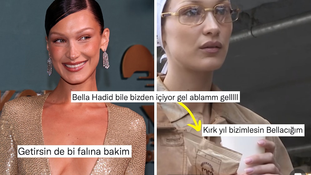 Asın Bayrakları! Bella Hadid'in Kurukahveci Mehmet Efendi Müptelası Olduğunu Gören Kullanıcılar Çıldırdı!
