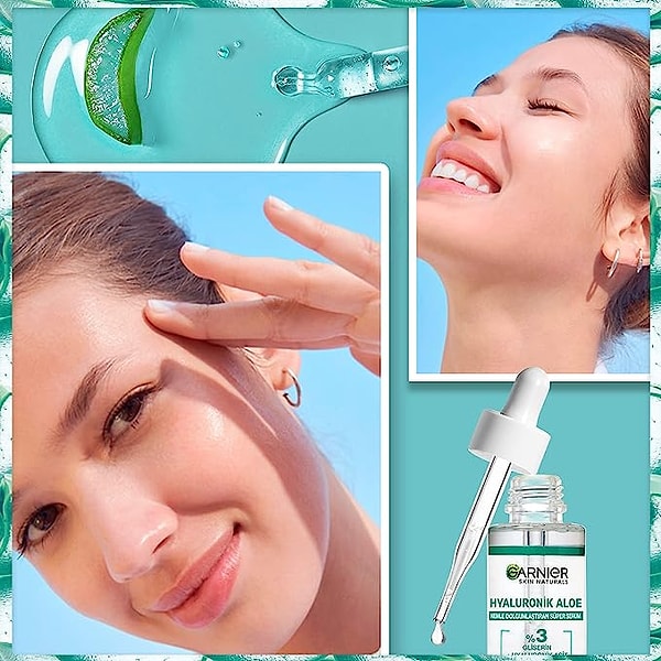 3. Garnier Hyaluronik Aloe Nemle Dolgunlaştıran Süper Serum